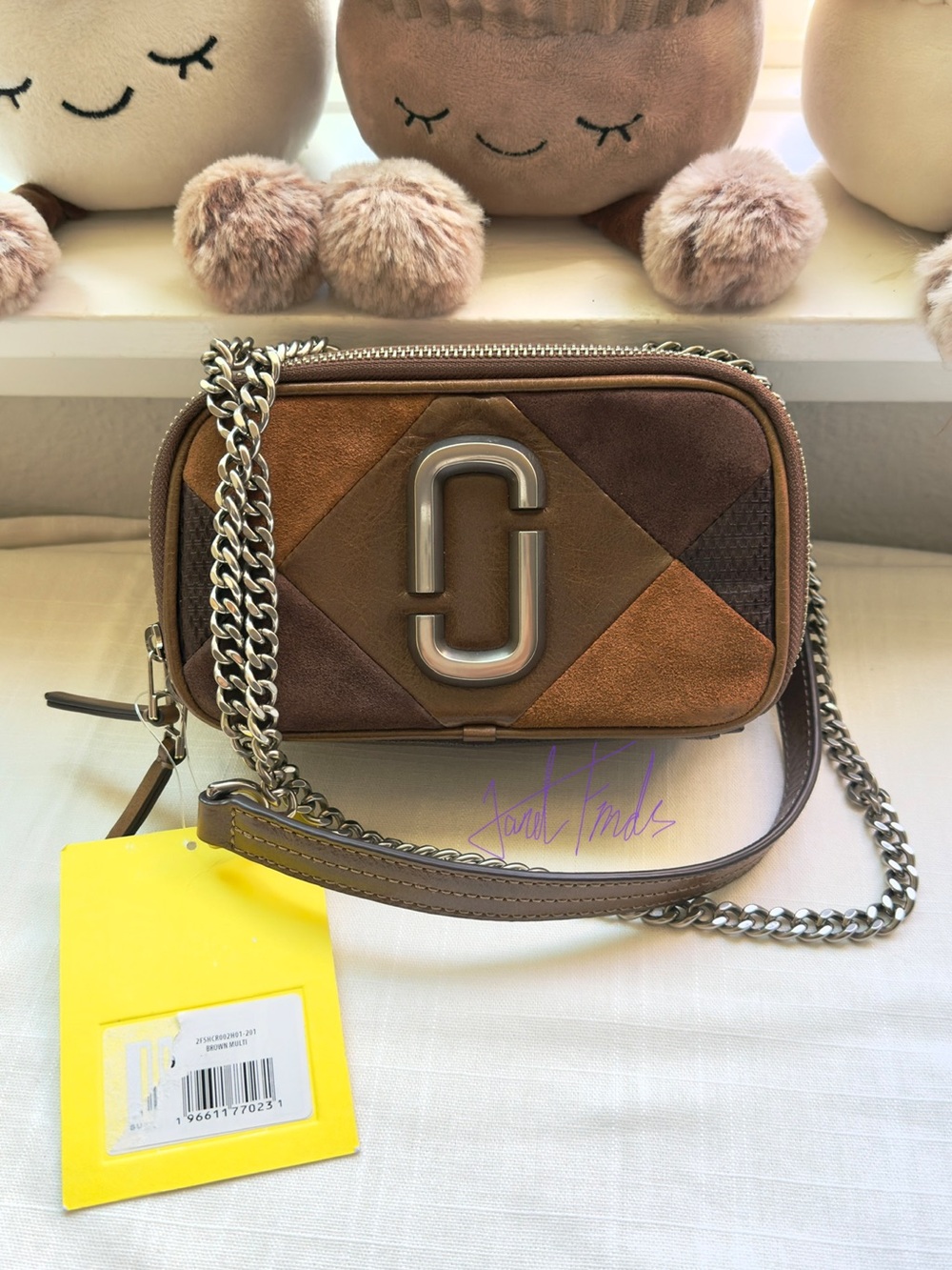NWT 🍁 Marc Jacobs The Suede Patchwork Softshot Bag